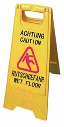 Picture of Aufsteller, "Achtung Rutschgefahr" / "Wet Floor", 65cm
