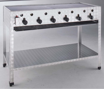 Picture of Gas-Kombi-Standbräter; Edelstahl; 1145 x 530 x 830 mm; 24 kW
