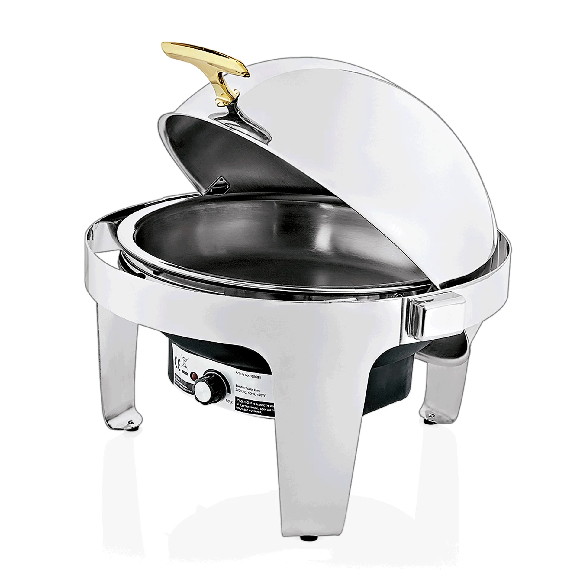 Bild von Elektro-Chafing Dish, 6,8 Ltr. rund - m. Roll-Top Deckel  