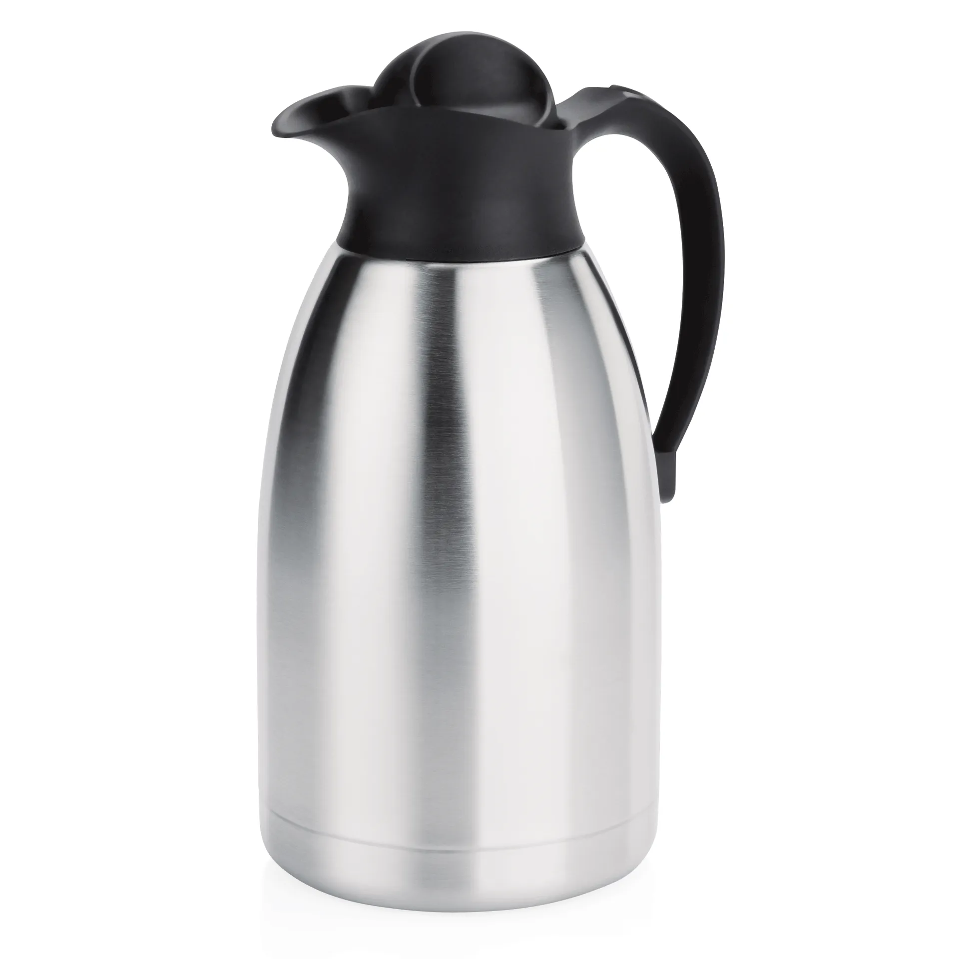 Bild von Vaccum-Kaffeekanne, 2,0ltr., Kunststoffoberteil,Einhanddeckel  