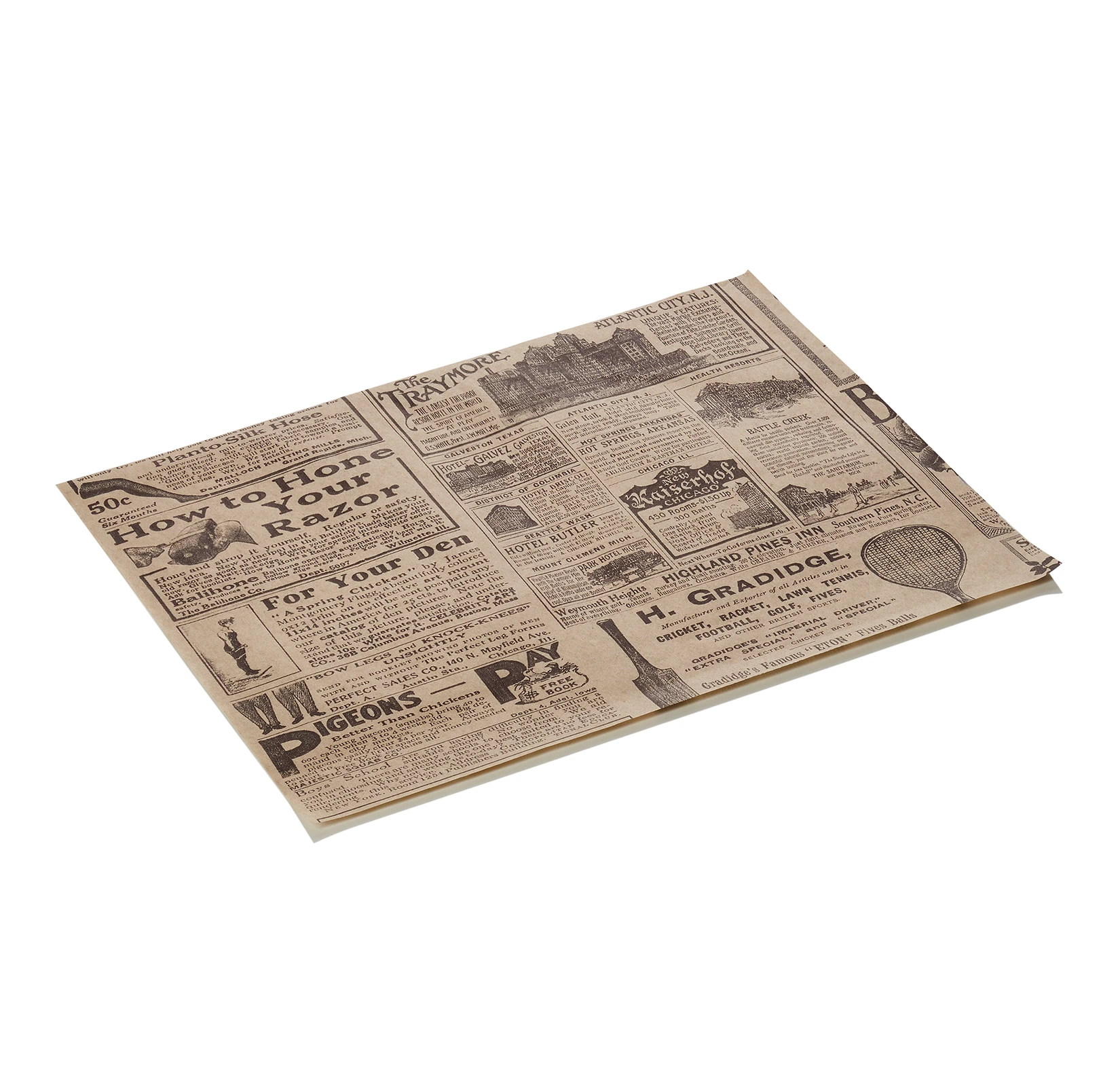 Picture of Burgerpapier Times brown Set