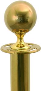 Bild von Abgrenzungständer, Höhe 95cm, (Kugel), titanium gold+4000
